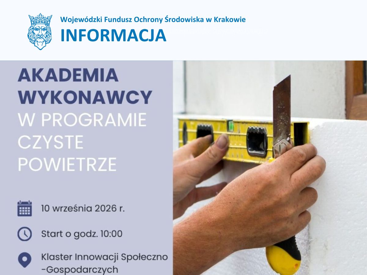 Szkolenie dla wykonawców programu Czyste Powietrze w Krakowie