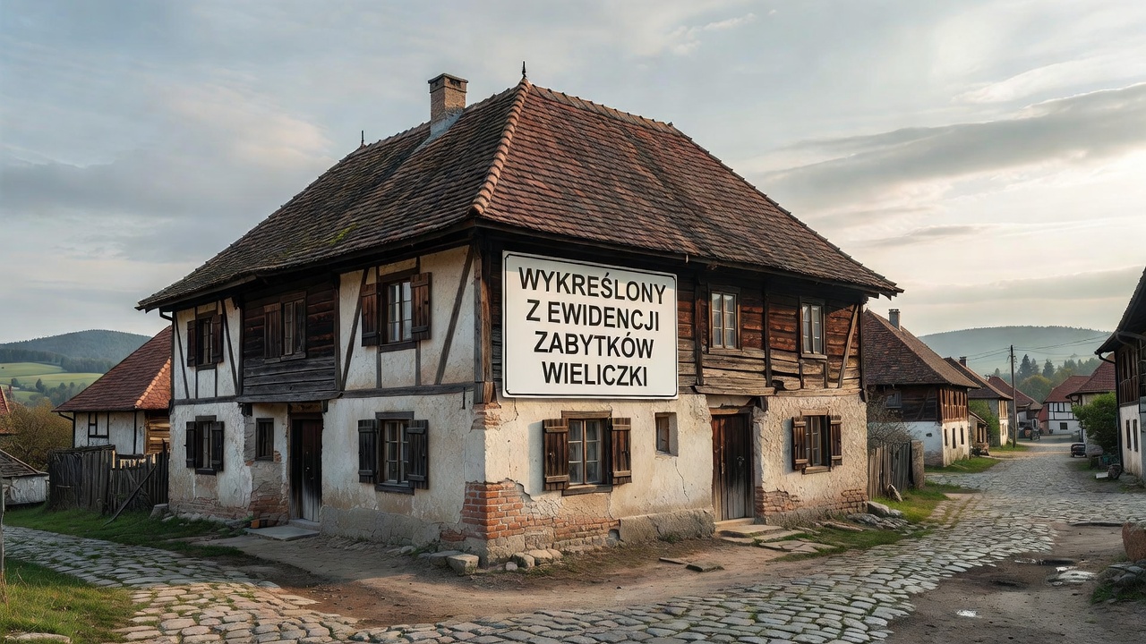 Budynek w Zabawie wykreślony z ewidencji zabytków Wieliczki