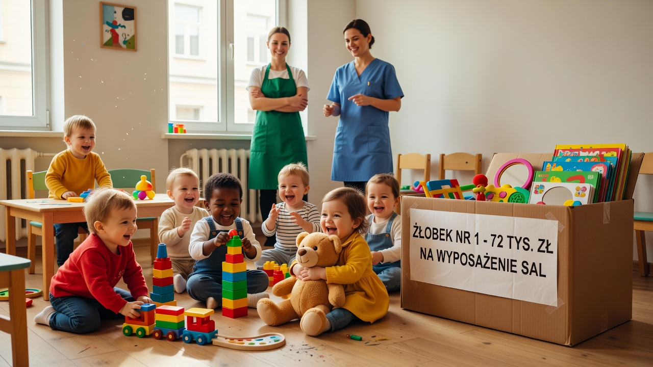 Oświęcim. Żłobek nr 1 otrzymał 72 tys. zł na wyposażenie sal